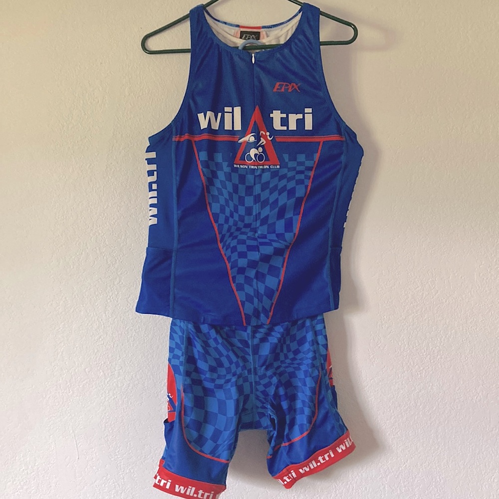 Tri top and short set